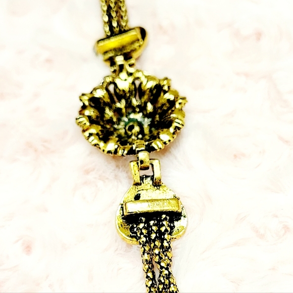 COPY - New Special Vintage Rustic golden bracelet Emerald and rubies - Picture 7 of 11